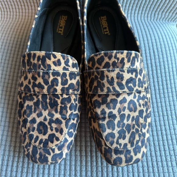 Born Leopard Print Loafers - Picture 1 of 3